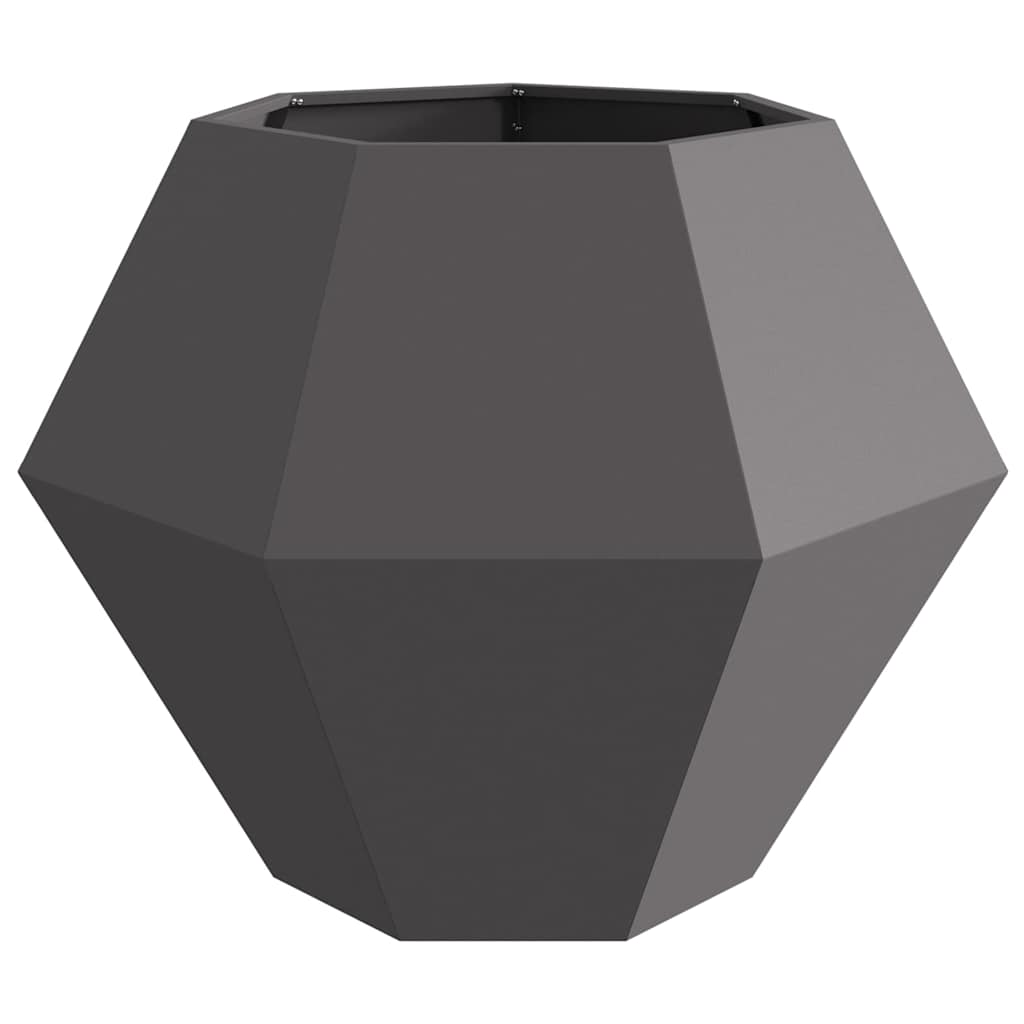 Jardinera 2 Uds. Negro 100 X 100 X 80 Cm Acero_5