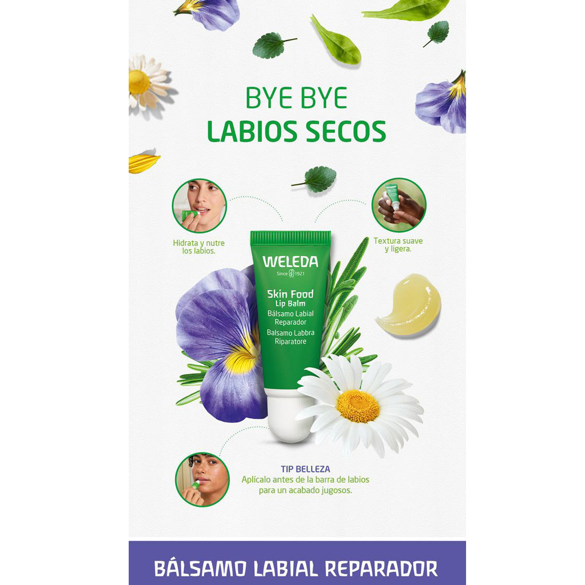 GLOW Skin Food Caixa Original 75ml + Brinde para Lábios, Weleda
