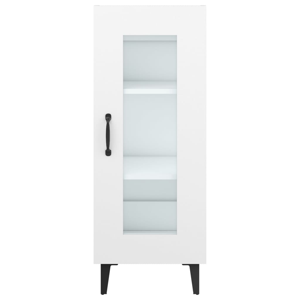 Aparador De Madera Contrachapada Blanco 34,5x34x90 Cm / Vetonek_2