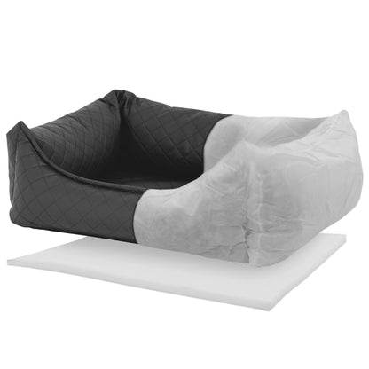 Madison Cama Para Perros Skai Check Gris 100x80x25 Cm / Vetonek_0