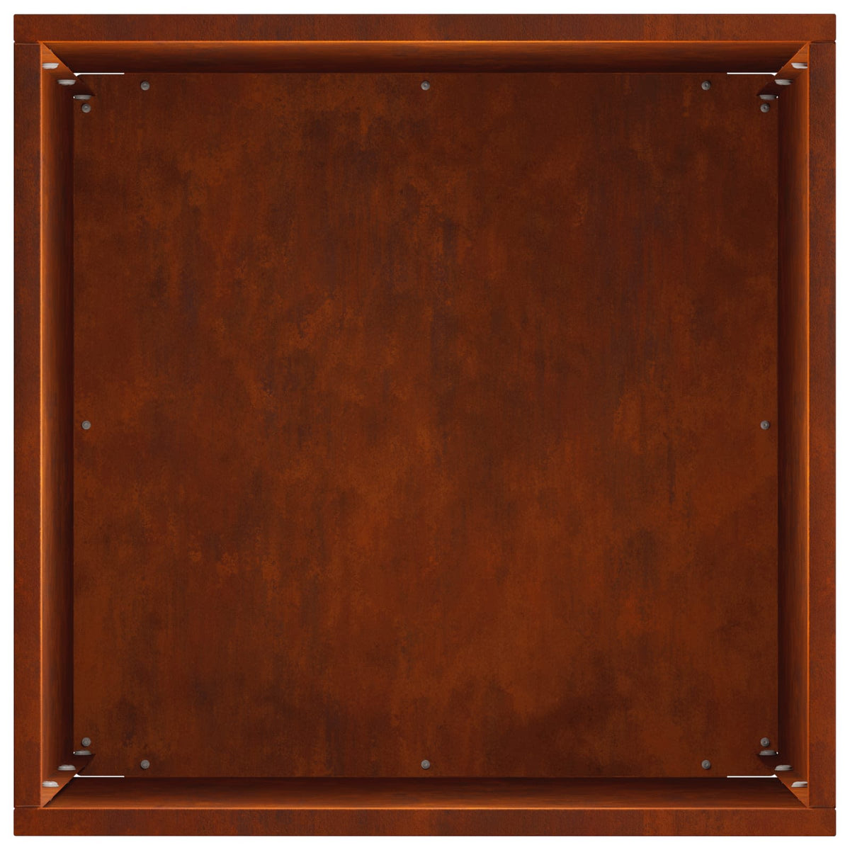 Macetero De Jardín 2 Uds. Oxidado 30 X 30 X 40 Cm Acero Oxidado_5