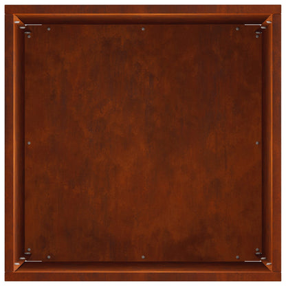 Macetero De Jardín 2 Uds. Oxidado 30 X 30 X 40 Cm Acero Oxidado_5