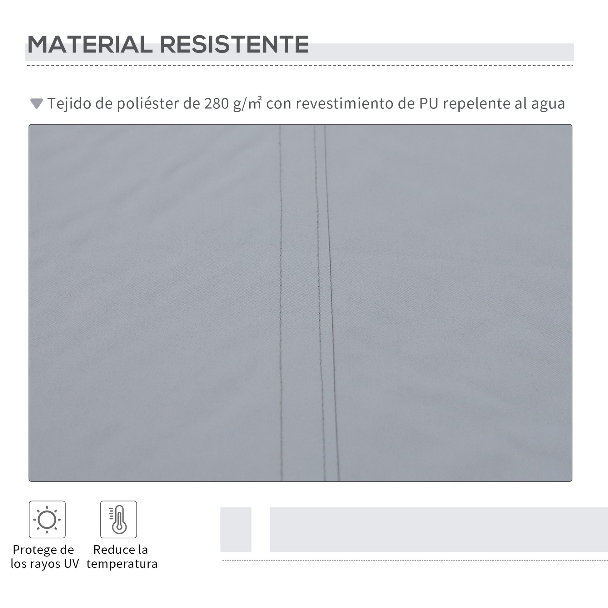 Outsunny Toldo Manual Retráctil Plegable Con Manivela Exterior 295x245 Cm Gris_5
