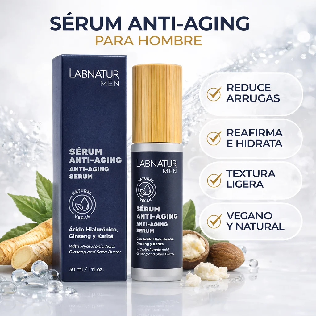 Sérum Facial Hombre Labnatur 30 ml | Hidratante | Cuidado Facial Masculino | Uso Diario_1