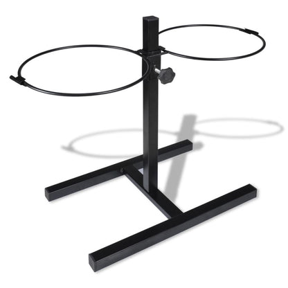 Vidaxl Soporte De Alimentación Ajustable Mascota 2x2.6l Tazón Inoxidable_5