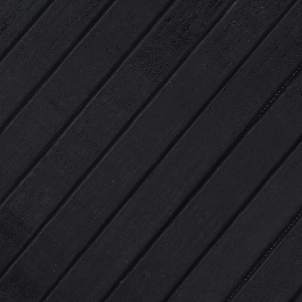 Alfombra Rectangular Bambú Negro 80x1000 Cm / Vetonek_5