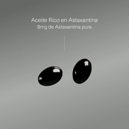 Astaxantina Natural Pura 8 mg, 160 mg Aceite Rico en Astaxantina Aldous Bio 120 Perlas