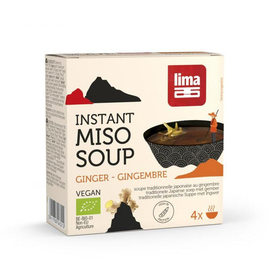 Sopa instantânea de miso e gengibre com limão 60g