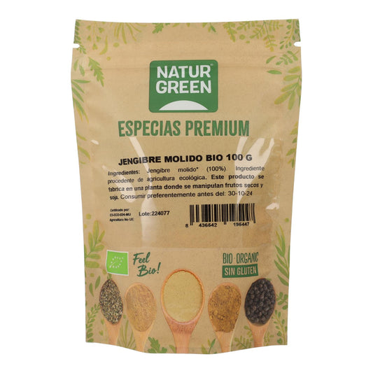 Gengibre em pó biológico NaturGreen 100 g