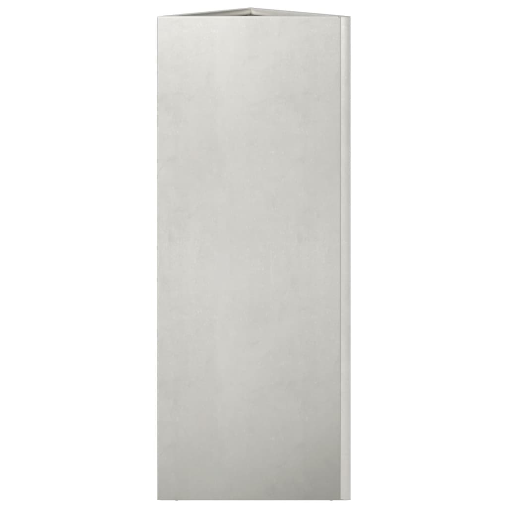 Jardinera Trianngular De Acero Inoxidable 30x26x75 Cm_4