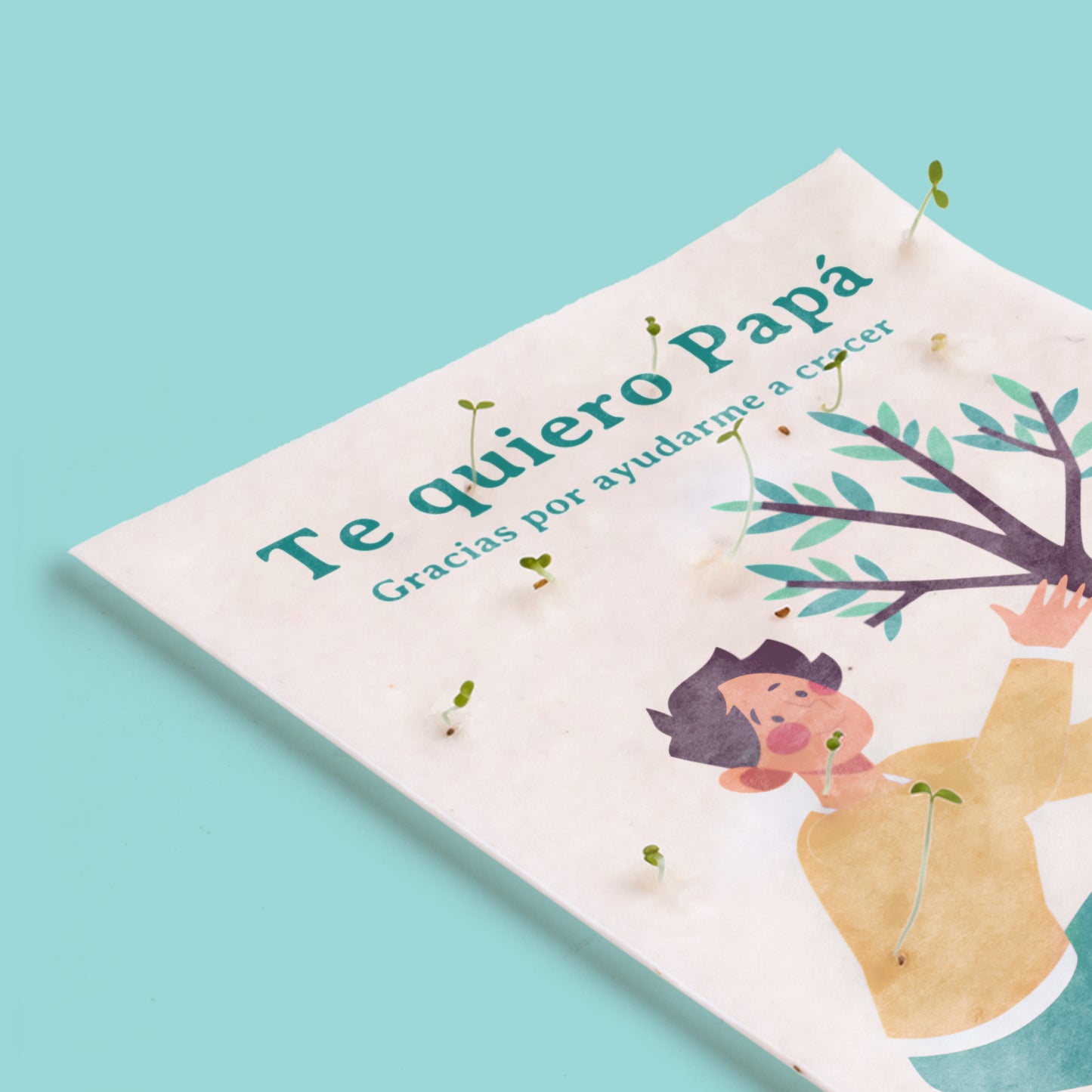 Postal Plantable Te Quiero Papá con Semillas de Manzanilla – Detalle Original con Amor - Resetea_2