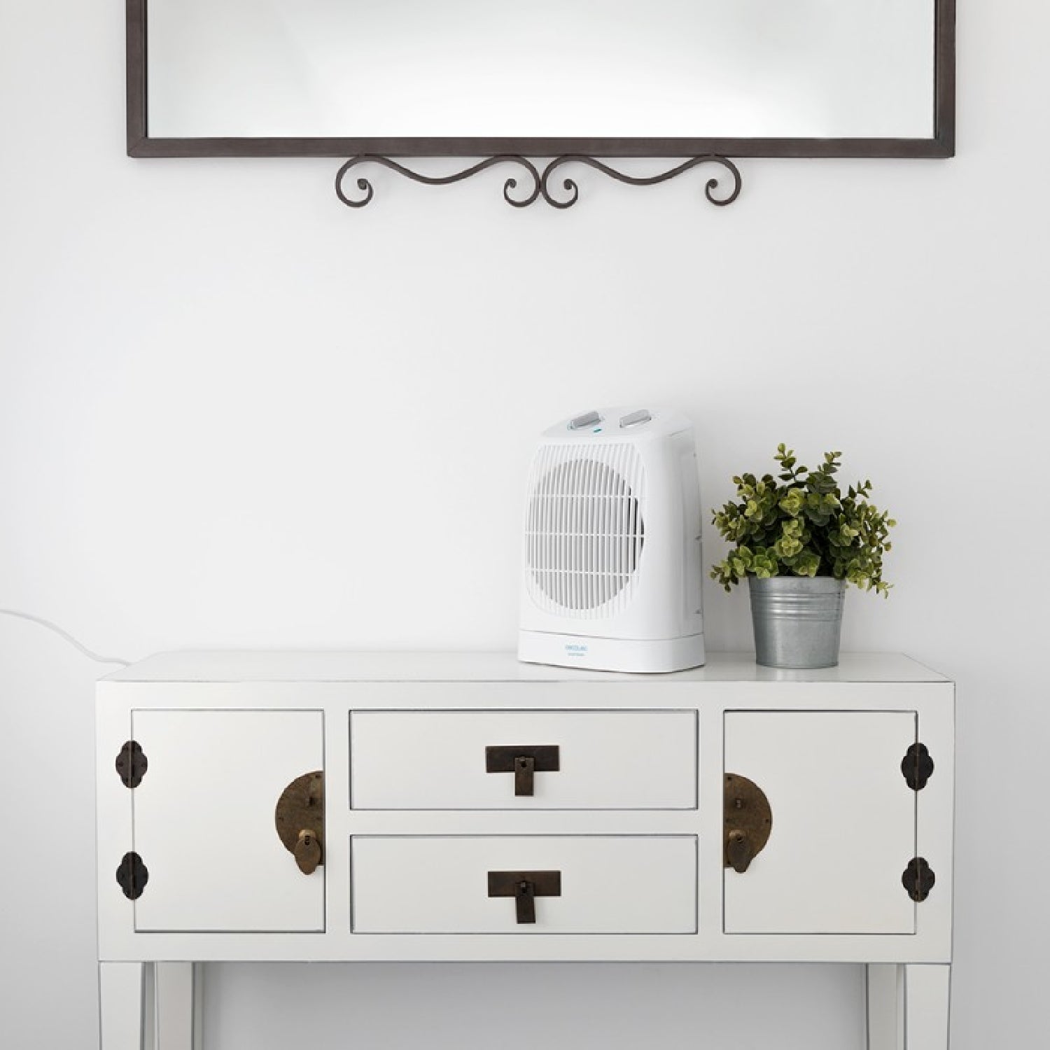 Cecotec Calefactor Eléctrico De Baño Bajo Consumo Ready Warm 9850 Force Rotate. 2000 W Oscilación 2 Niveles De Potencia_2