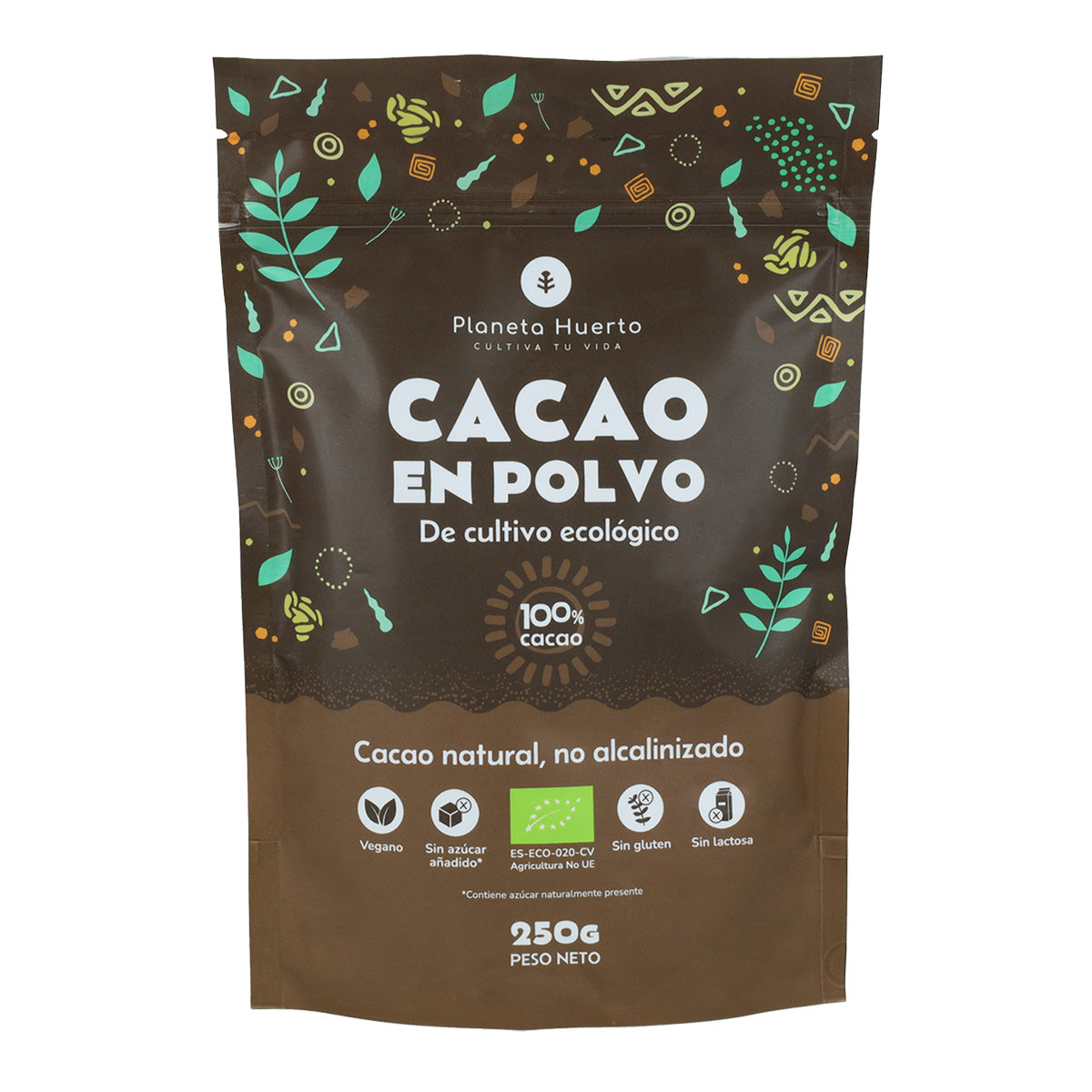 Cacau em pó biológico da Planeta Huerto