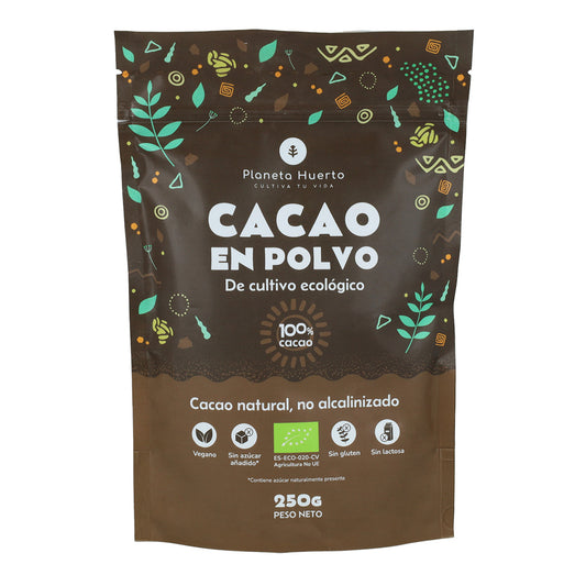 Cacau em pó biológico da Planeta Huerto