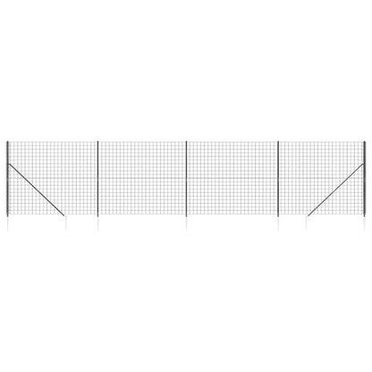 Cerca De Alambre Con Pinchos De Anclaje Gris Antracita 2x10 M / Vetonek_3