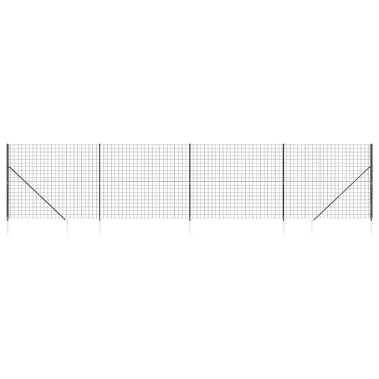 Cerca De Alambre Con Pinchos De Anclaje Gris Antracita 1,8x10 M / Vetonek_0