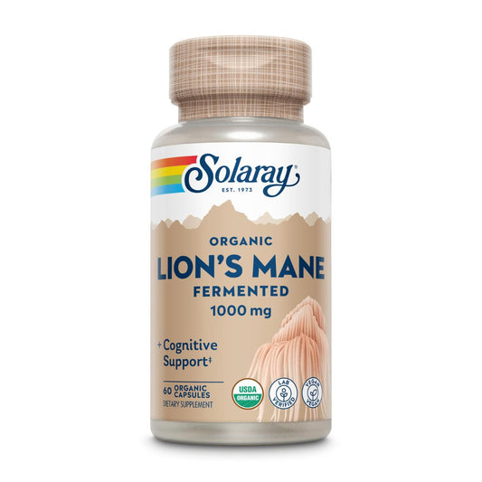 Juba de Leão 500 mg Solaray, 60 cápsulas