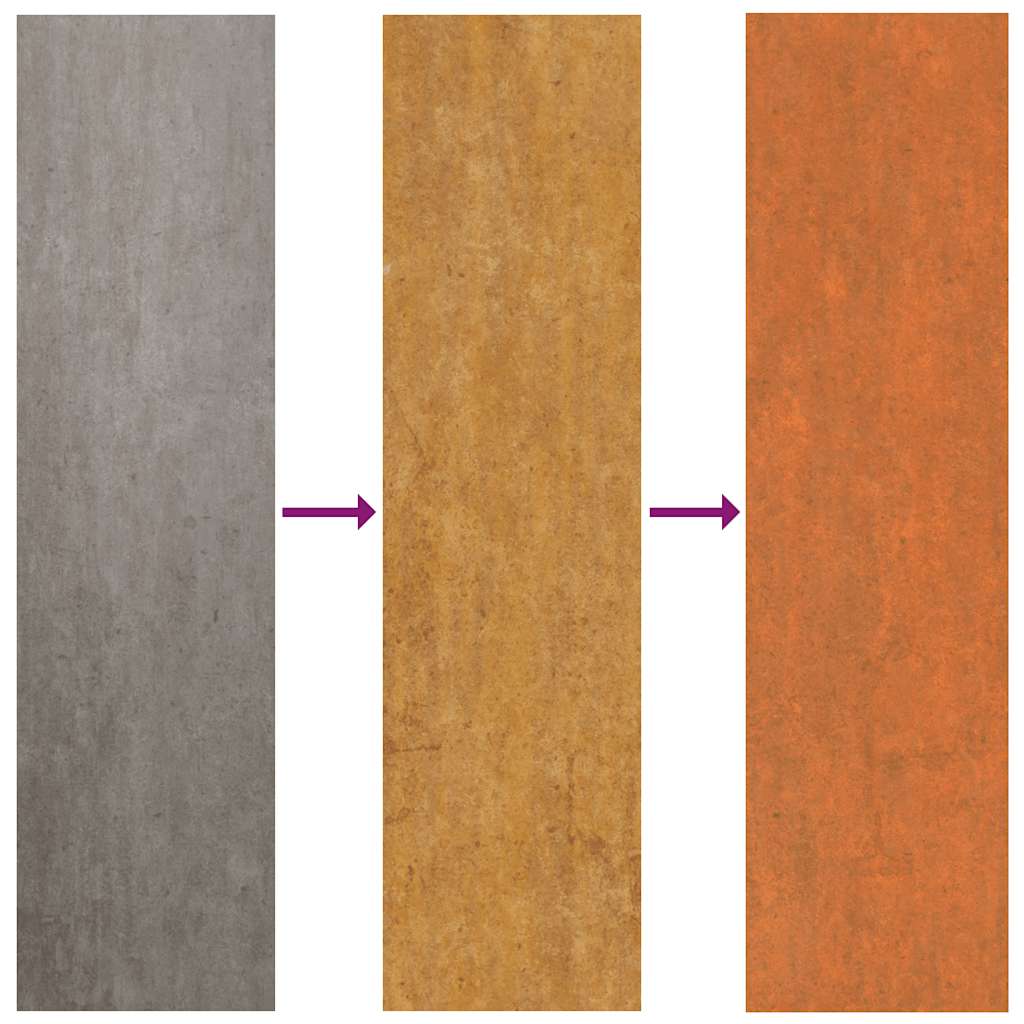 Arriate Oxidado De Acero Corten 100x40x77 Cm_5