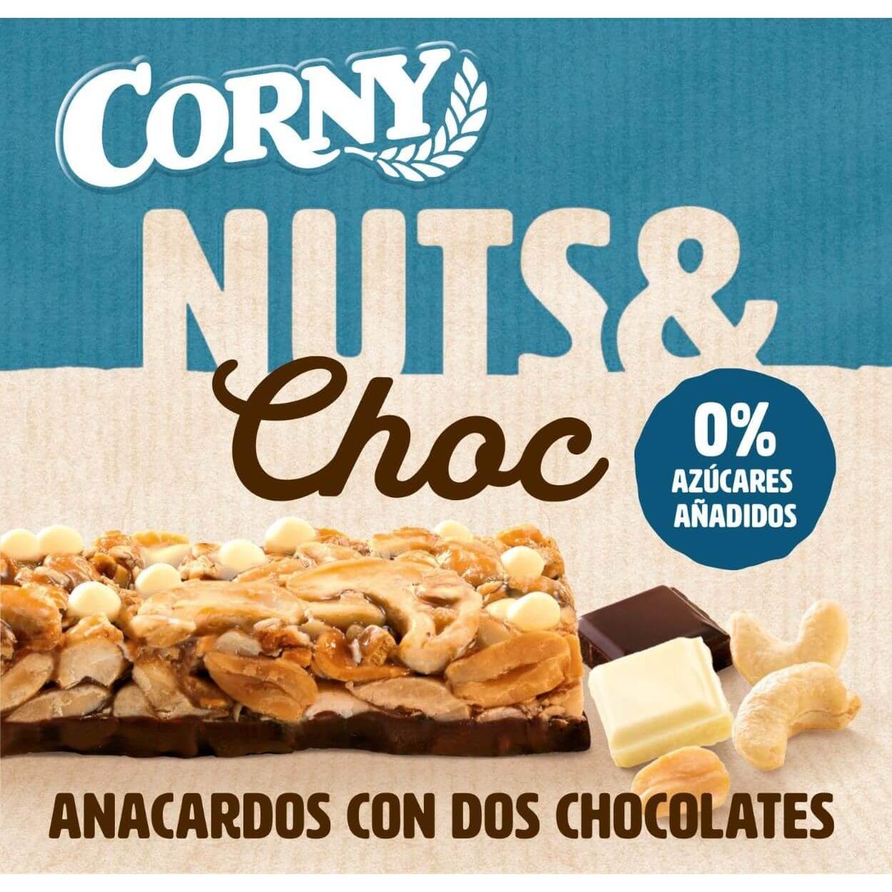 Barra de chocolate Corny Nuts&amp;Choc Cashew Choc Hero 50g
