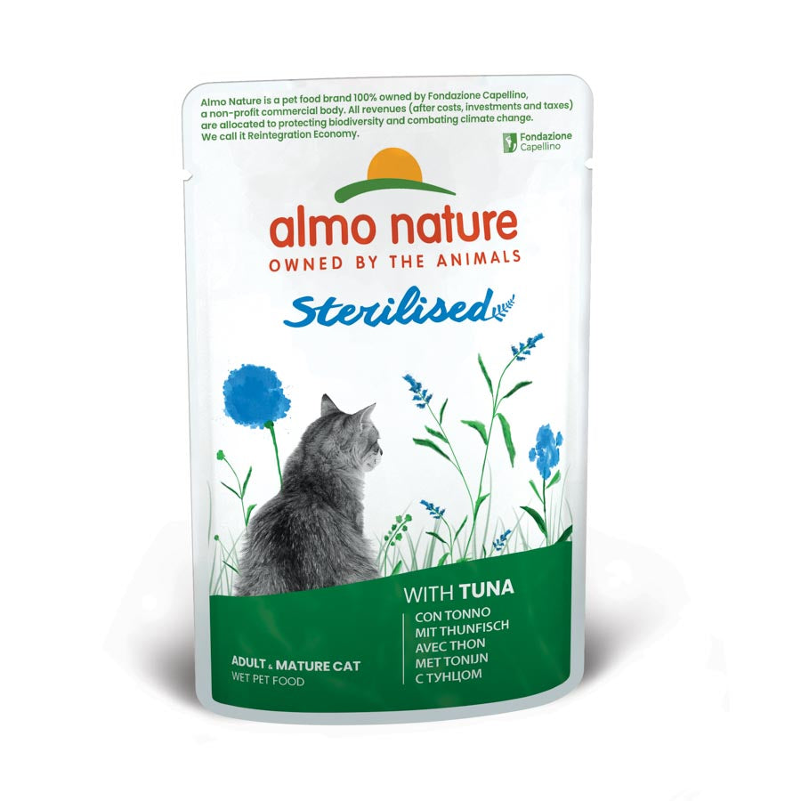 30ux70gr Sobres De Comida Almo Para Gato Esterilizado Con Atun_0