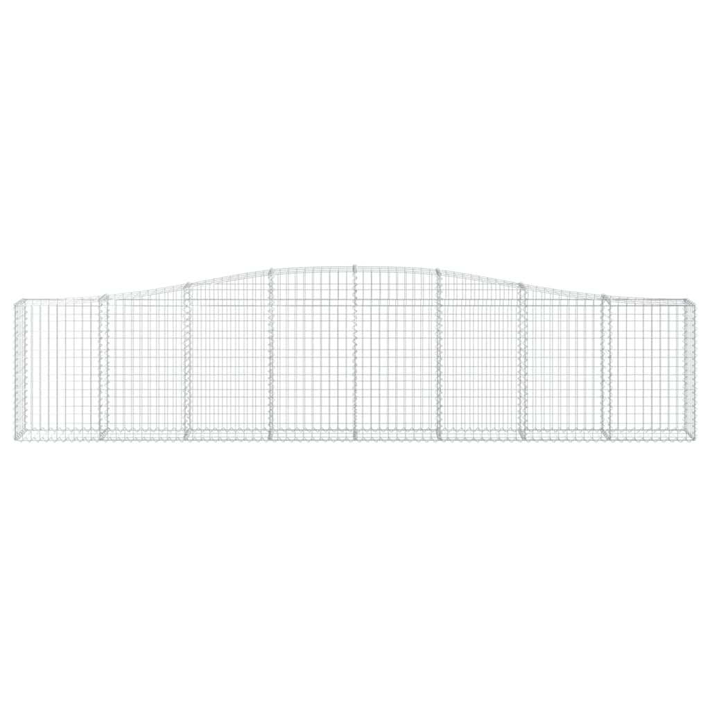 Cestas De Gaviones 20 Uds Forma De Arco Hierro 400x30x80/100 Cm_3