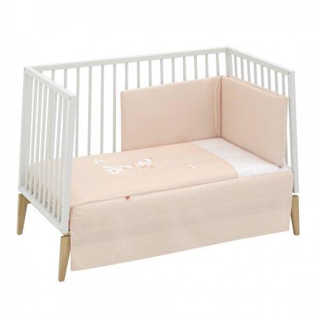 Conjunto de edredão de 2 peças IV. Cambrass / Rosa-céu / Berço 70