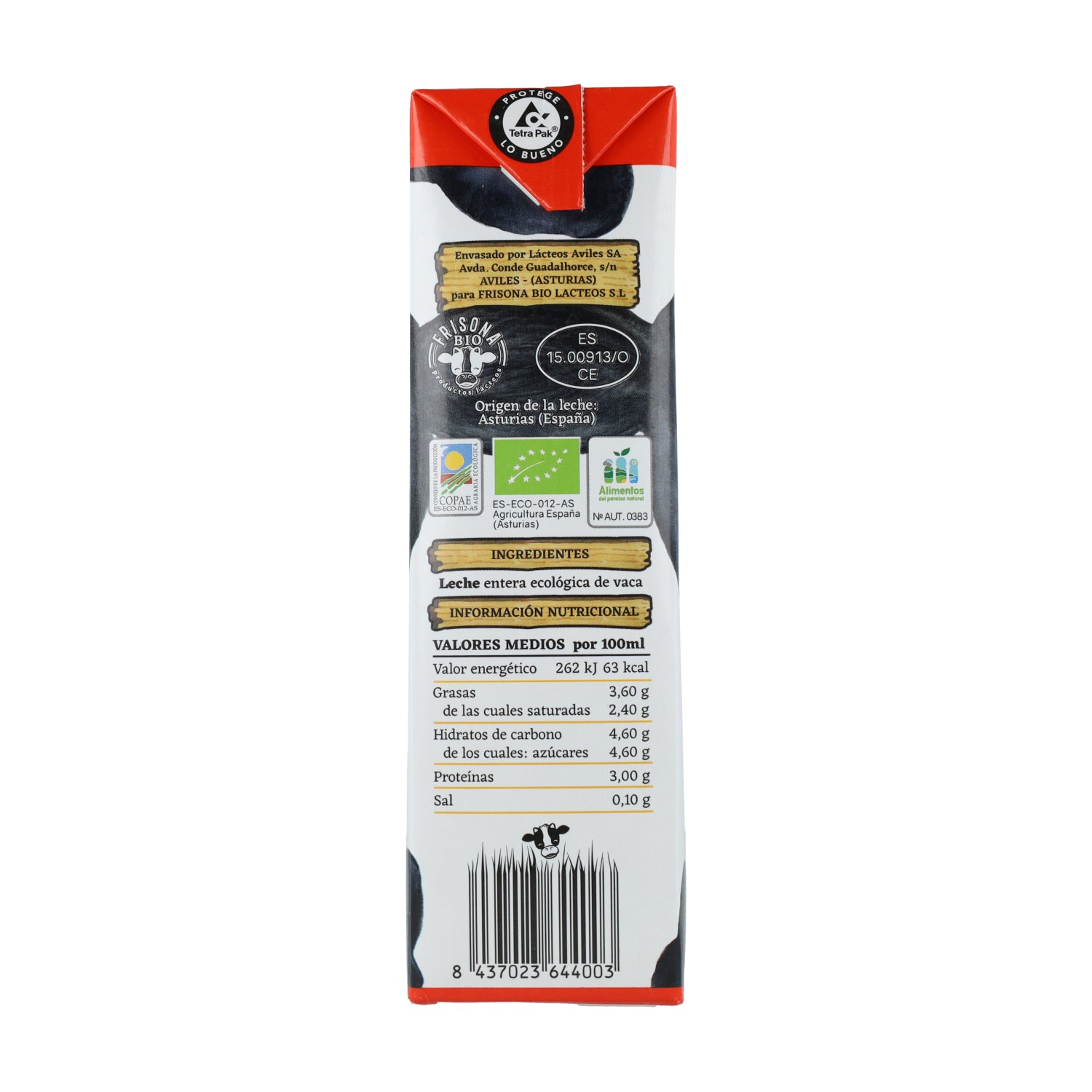 Leite Gordo Frisona Bio 1L