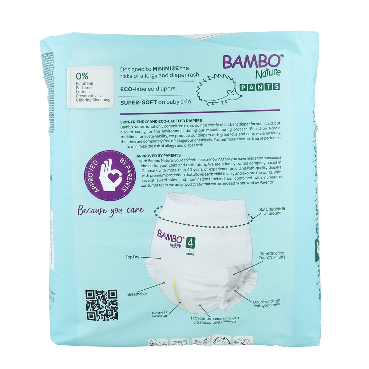 Fralda Calça T4 (7-12Kg) Bambo Nature 20 unidades