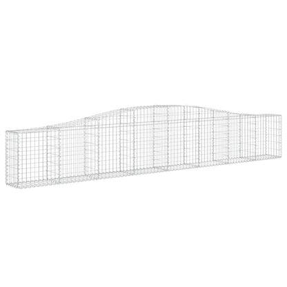 Cestas De Gaviones 9 Uds Forma De Arco Hierro 400x30x60/80 Cm_2