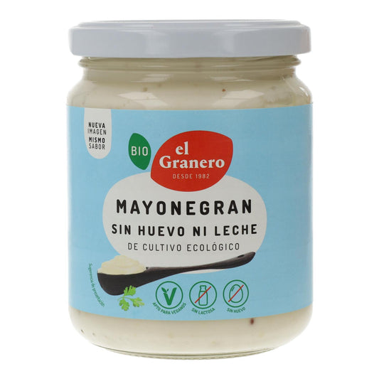 Mayonegran Maionese Biológica Sem Ovo El Granero, 245 g 