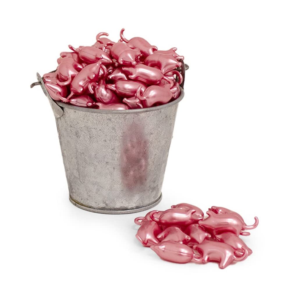 80 Perlas De Baño En Forma De Cerdito - Con Aceite De Soja - Hidrata, Suaviza Y Perfuma La Piel - Aroma Rosas_5