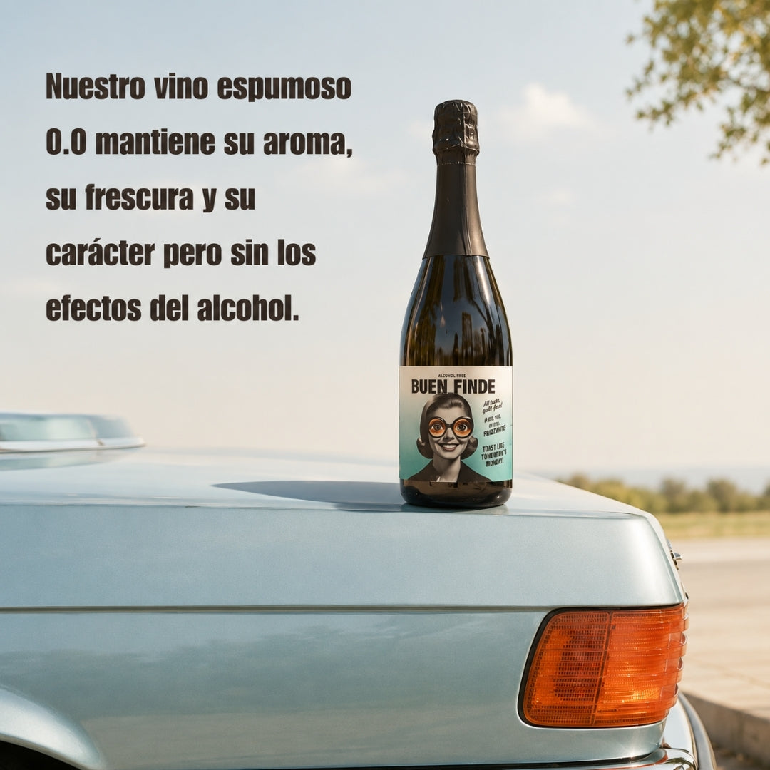 Vino Frizzante Sin Alcohol 0,0% Airén | Pack 3 Botellas X 750 Ml | Vino Espumoso Desalcoholizado | Ligero Y Refrescante_4