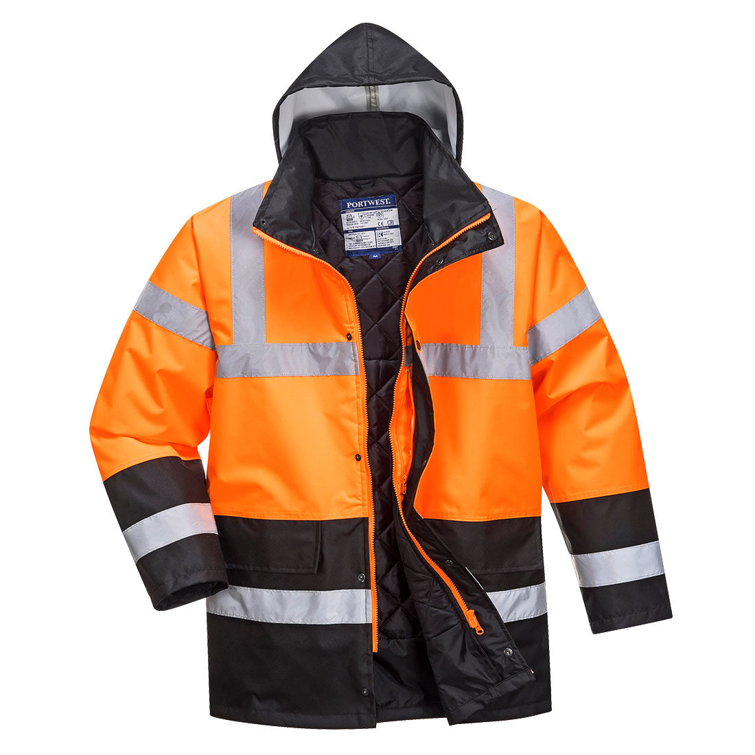 Chaqueta Hi-vis Contrast Winter Traffic - Protección Y Comodidad / Xxxl / Naranja-negro_0