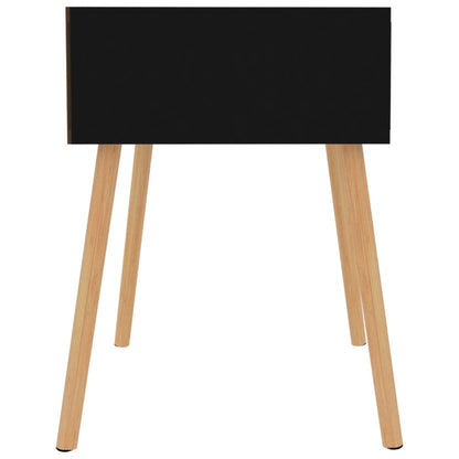 Mesitas Noche 2 Uds Madera Ingeniería Negro Brillo 40x40x56 Cm_2