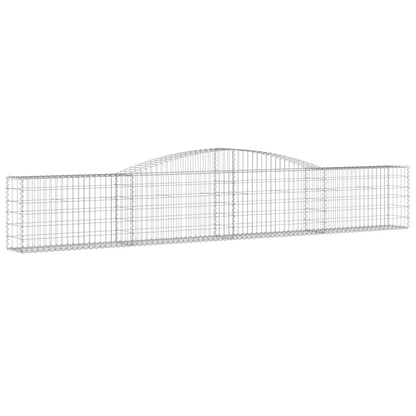 Cestas De Gaviones 4 Uds Forma De Arco Hierro 400x30x60/80 Cm_2
