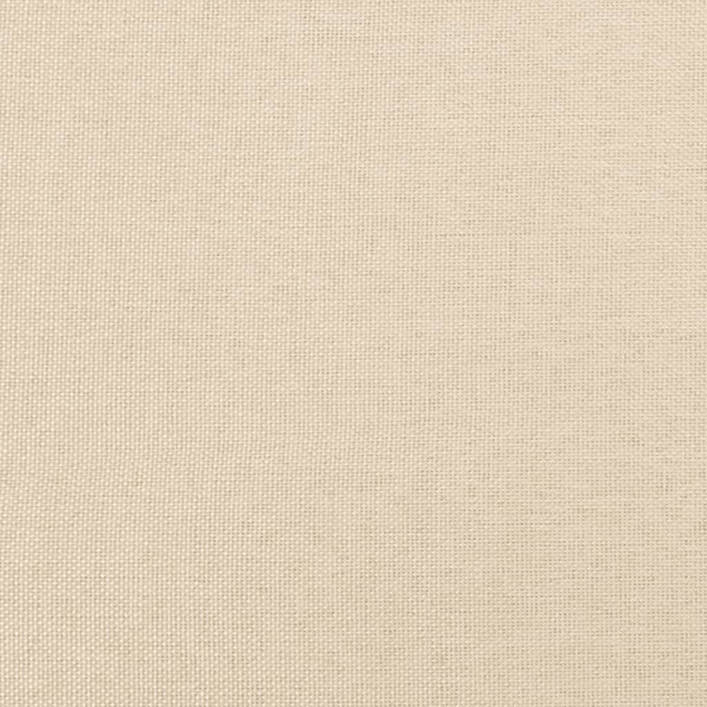 Estructura De Cama Con Cabecero De Tela Color Crema 120x200 Cm / Vetonek_1