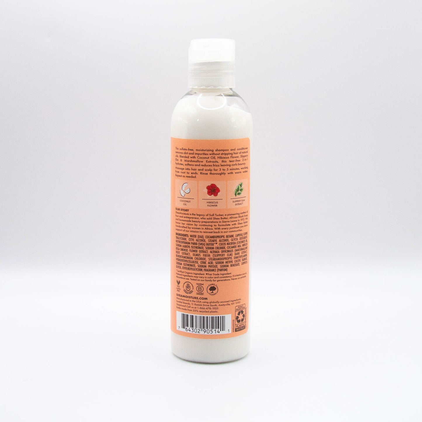 Shampoo Y Acondicionador 2-en-1 Aceite De Coco Y Hibisco Shea Moisture Niños 236ml_1