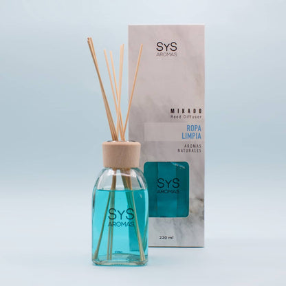 Ambientador Mikado Ropa Limpia 220 ml | Aroma Fresco y Algodón | Sensación de Limpieza | Fragancia Duradera_1