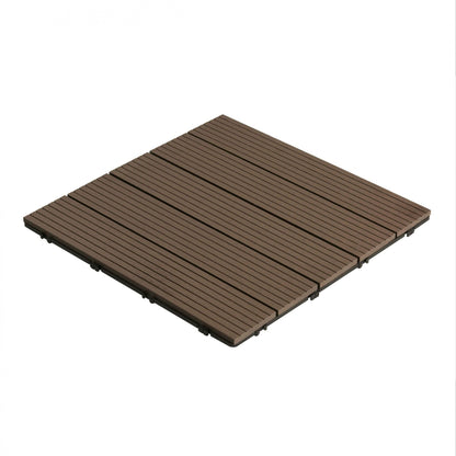 Embalagem de 11 pastilhas compostas Durafloor 30x30 Dioco Chocolate, 1m2