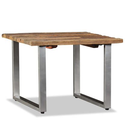 Mesa De Centro De Madera Maciza Reciclada 55x55x40 Cm_3