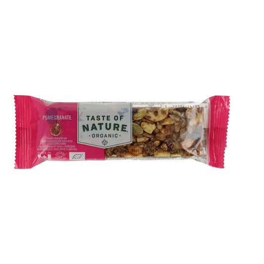 Barra de Nozes de Romã sem Glúten e Sabor Orgânico da Natureza 40g