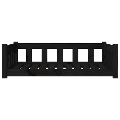 Vidaxl Cama Para Perros Madera Maciza De Pino Negro 95,5x65,5x28 Cm_3