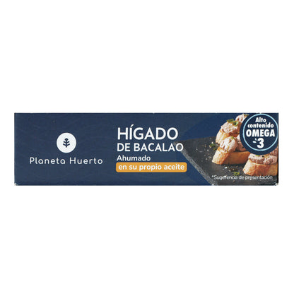 Hígado de bacalao en su propio aceite MSC pesca sostenible Planeta Huerto 120 g