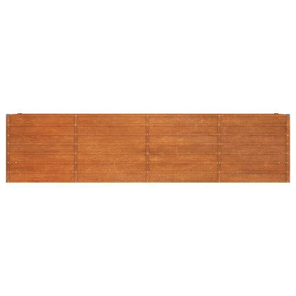 Arriate Oxidado De Acero Corten 320x40x77 Cm_3