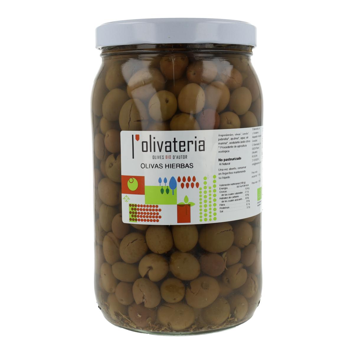 Azeitonas com Ervas Olivateria 1,1Kg (Granel)