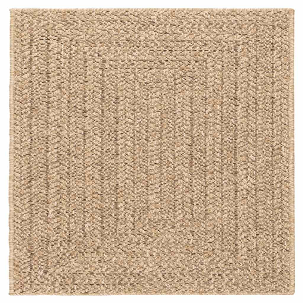 Vidaxl Alfombra Zizur Aspecto Yute Interior/exterior Beige 240x240 Cm_0