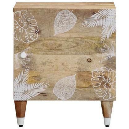 Mesitas De Noche 2 Uds Madera Maciza De Mango 40x33,5x46 Cm_1