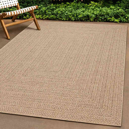 Vidaxl Alfombra Zizur Aspecto Yute Interior/exterior Beige 160x230 Cm_1