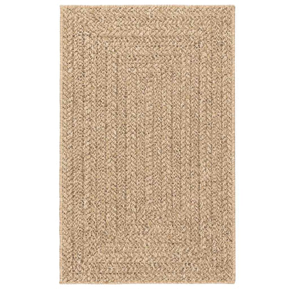 Vidaxl Alfombra Zizur Aspecto Yute Interior/exterior Beige 160x230 Cm_0