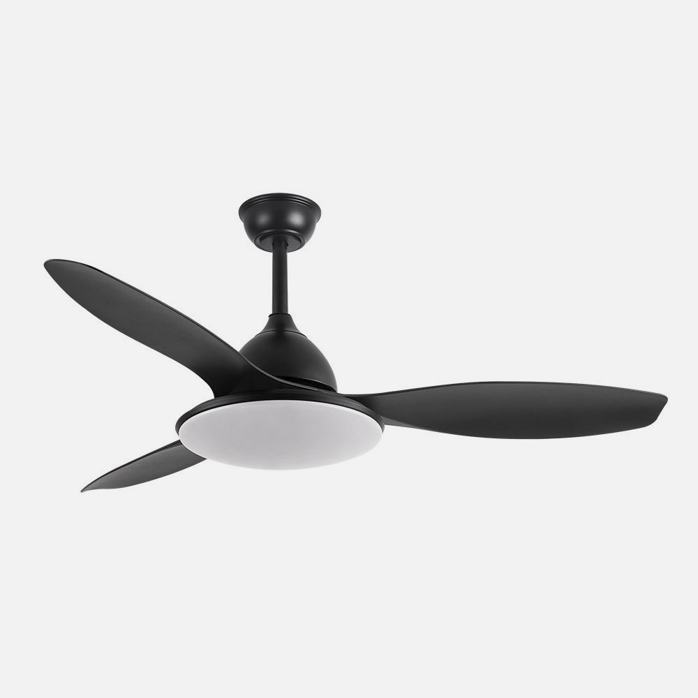 Ventilador Dc Negro Yael 72w 3000-4000-6000k 122d 7200llm 3 Aspas, Remoto+temporizador+memoria_2